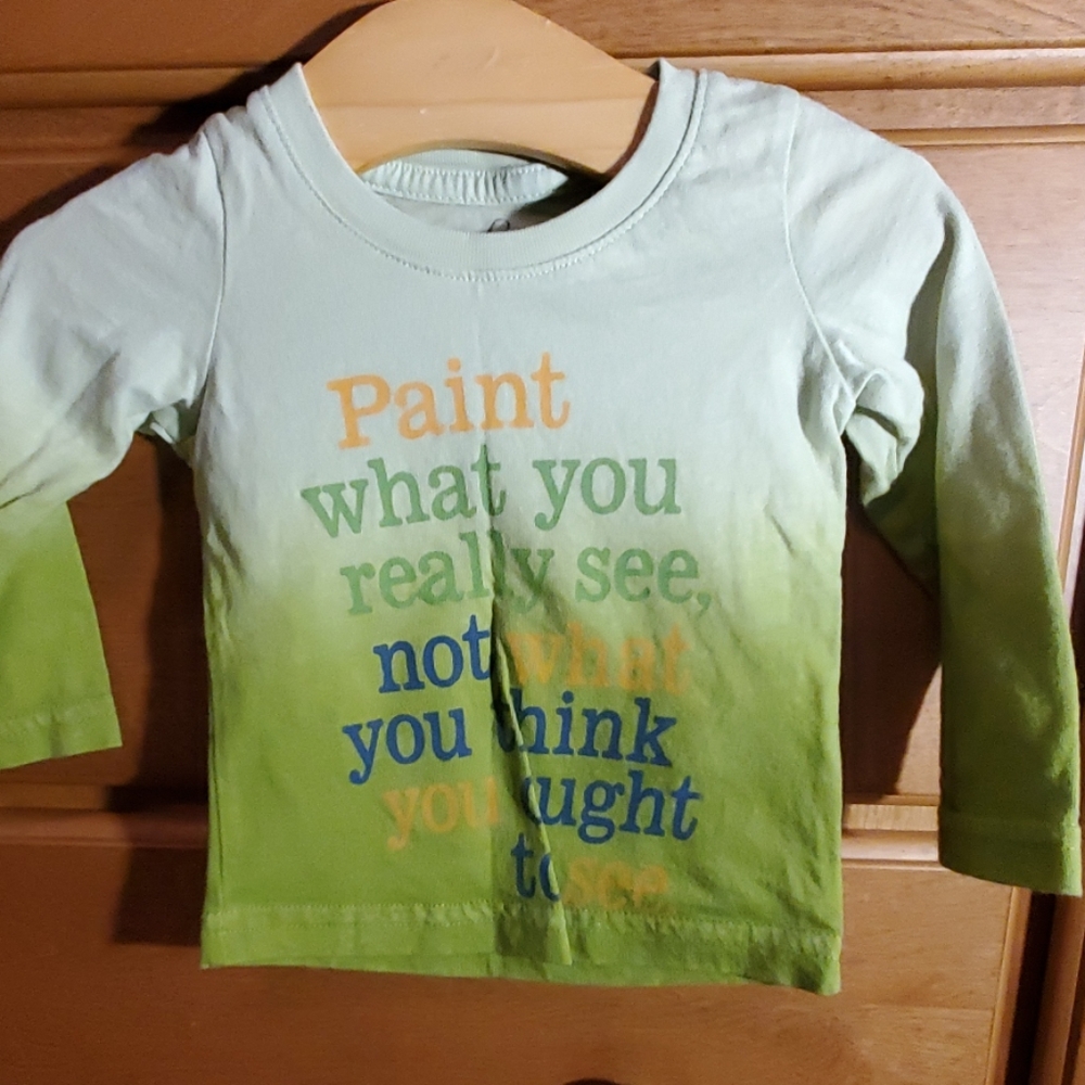 Peek kidz 3/6 months graphic tee